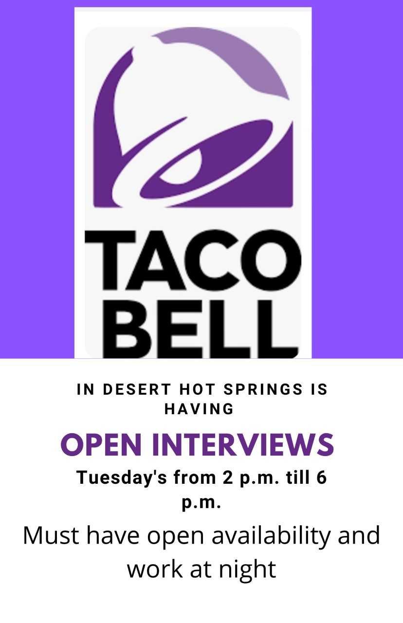 Taco Bell Open Interviews